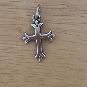 JAMES AVERY FLEUREE CROSS STERLING SILVER
